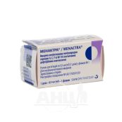 Менактра вакцина менингококковая раствор для инъекций 1 доза 0,5 мл №1