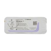 Вікрил W9154 №0 довжина 75 см голка колюча 16 мм