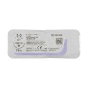 Викрил W9180 фиолетовый №3/0 длина 75 см игла колюще-режущая усиленная 25мм окружность 1/2