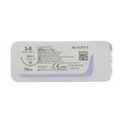 Викрил плюс с покрытием антибактериальный/полиглактин 910 3 70 см игла колющая