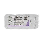 Викрил W9443 фиолетовый №4/0 длина 75 см игла режущая 16 мм окружность 3/8