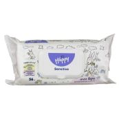 Серветки вологі для дітей Bella Baby Happy Sensitive & Aloe vera №56