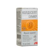 КОЛДИСЕПТ НАНОСИЛЬВЕР УШНЫЕ КАПЛИ 15МЛ Натурфарм