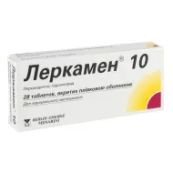 Леркамен 10 таблетки вкриті оболонкою 10 мг №28