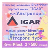 Пластырь медицинский RiverPlast Igar 3 см х 500 см ультрапор на нетканной основе