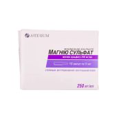 Магния сульфат раствор для инъекций 25% ампула 5 мл №10