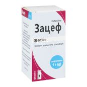 Зацеф порошок для раствора для инъекций 1 г флакон №1