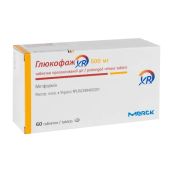 Глюкофаж XR таблетки пролонгированного действия 500 мг №60