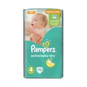 Підгузки дитячі Pampers Active Baby-Dry Maxi 4 №70