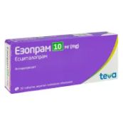 Езопрам таблетки вкриті плівковою оболонкою 10 мг №30