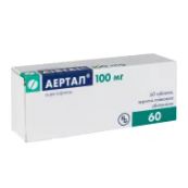 Аертал таблетки вкриті плівковою оболонкою 100 мг блістер №60