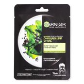 Тканевая маска Garnier Skin Naturals уголь и черные водоросли 28 г
