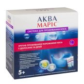 Аква Марис система для орошения носа + обогащенная морская соль саше №30