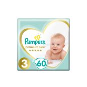 Підгузки дитячі Pampers Premium Care Midi 3 №60