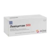 Левіцитам 500 таблетки вкриті плівковою оболонкою 500 мг блістер №60