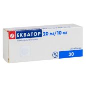 Экватор таблетки 20 мг + 10 мг №30