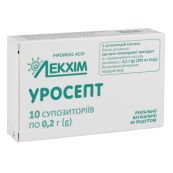 Уросепт суппозитории 0,2 г блистер №10