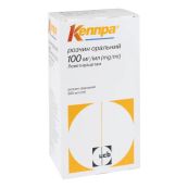 Кеппра раствор оральный 100 мг/мл флакон 300 мл с мерным шприцем №1