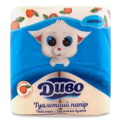 Папір туалетний Диво Персик №4