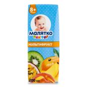 СОК МАЛЯТКО НЕКТАР МУЛЬТИФРУКТ 200МЛ  2374 Экония