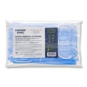 Маска медична нестерильна тришарова блакитна №10