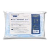 Маска медична нестерильна тришарова блакитна №50