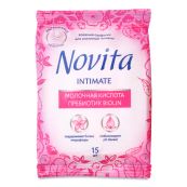 Серветки вологі Novita Intimate №15