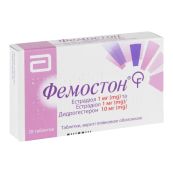 Фемостон таблетки покрытые оболочкой 1 мг+1 мг/10 мг №28