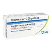 Фінлепсин 200 ретард таблетки пролонгованої дії 200 мг №50