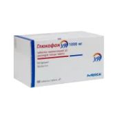 Глюкофаж XR таблетки пролонгованої дії 1000 мг №60