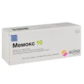 Мемокс 10 таблетки вкриті плівковою оболонкою 10 мг блістер №60