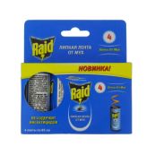 Засіб інсектицидний Raid липка стрічка захист від мух стрічка №4