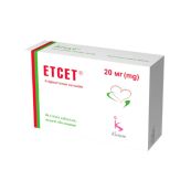 Этсет таблетки покрытые оболочкой 20 мг №84