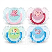 Пустышка силиконовая Avent scf172/70 I love 6-18 месяцев №2