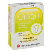 Отофа капли ушные раствор 20000 МЕ/мл флакон 10 мл
