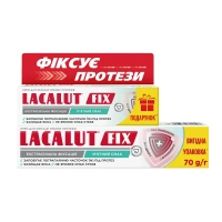 Набор Lacalut Fix для фиксации зубных протезов Крем с мятным