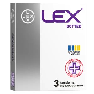 Презервативи Lex dotted №3