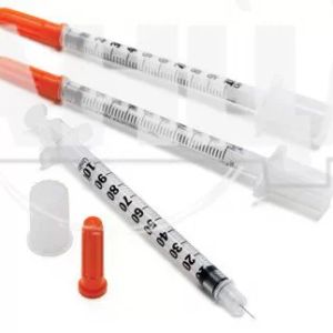 Шприц ін'єкційний інсуліновий BD Micro-fine plus 0,5 мл U-100 з голкою 30G (0,3 мм х 8 мм) №1