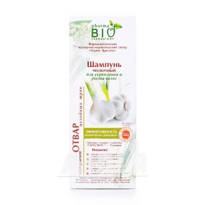 Шампунь Pharma Bio Laboratory Чесночный для укрепления и роста волос 200 мл