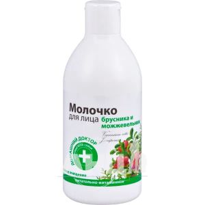 Молочко для лица Домашний Доктор брусника и можжевельник 300 мл