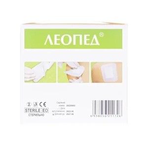 Пластырь Леобант стерильный нетканый зеленый 5смх9см №50