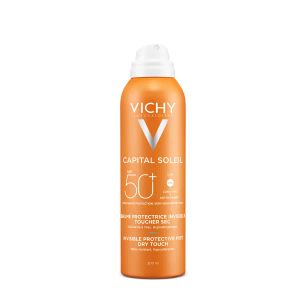 Солнцезащитный увлажняющий водостойкий спрей-вуаль Vichy Капиталь Солей SPF50+ для тела 200 мл