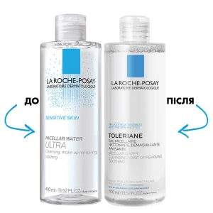 Міцелярний розчин La Roche Posay Toleriane для чутливої шкіри обличчя 400 мл