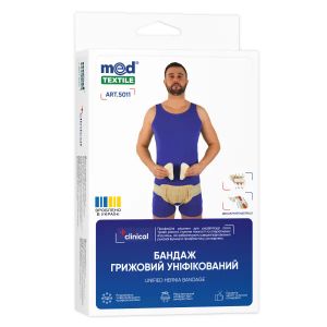 Бандаж грыжевой 5011 унифицированный MedTextile размер XL/XXL люкс