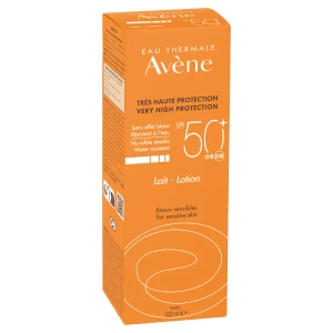 Сонцезахисне молочко Avene SPF50+ для чутливої нормальної та комбінованої шкіри 100 мл