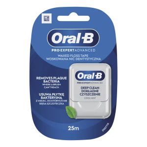 Зубная нить Oral-B Pro-Expert Адвансд Дип Клин Глубокая очистка Прохладная мята вощеная 25м