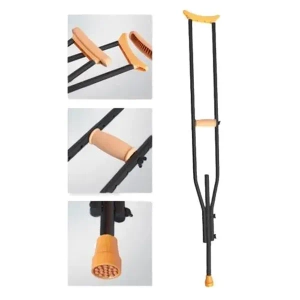 Милиця опорна металева чорна