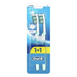 Зубная щетка Oral-B 3D White 40 средняя №2 штуки