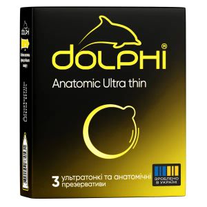 Презервативи Dolphi анатомічні надтонкі №3