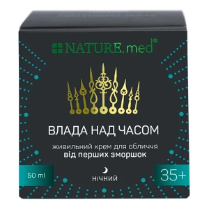 Крем ночной Nature.med Anti Age Власть над временем Timelessness 35+ питательный для лица от первых морщин 50 мл